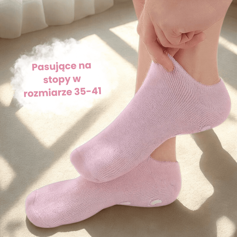 Nawilżające Skarpetki Żelowe - SilkyStep